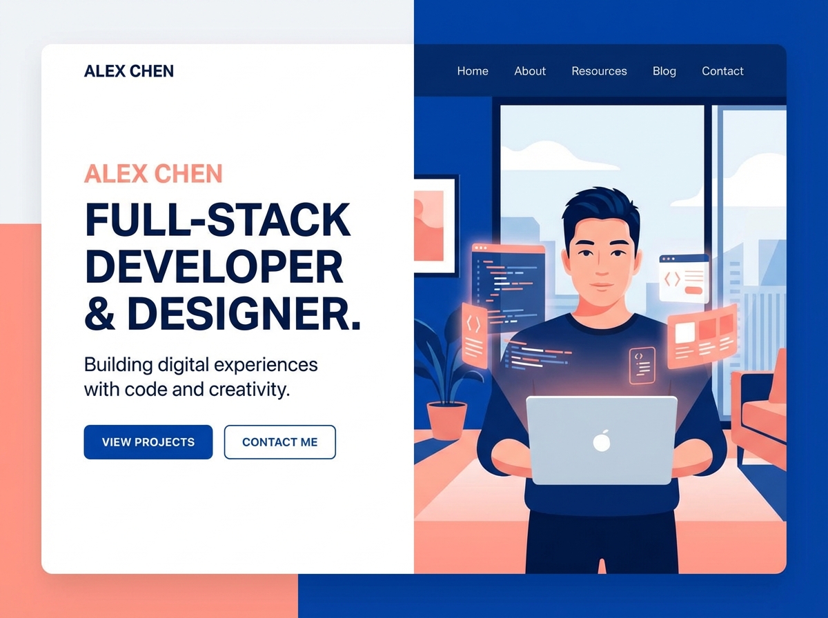 Build Your Online Presence with a Personal Website Builder website preview