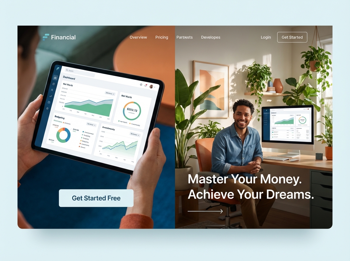 Build Your Financial Future with Grigora's No-Code Platform website preview