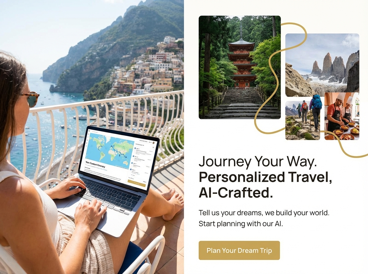 Build Your Dream with Our Personalized Travel Planning Website Builder website preview