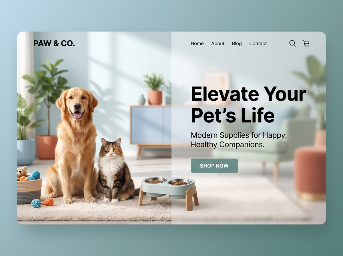 Build a Purr-fect Online Store for Your Pet Supplies Business website preview