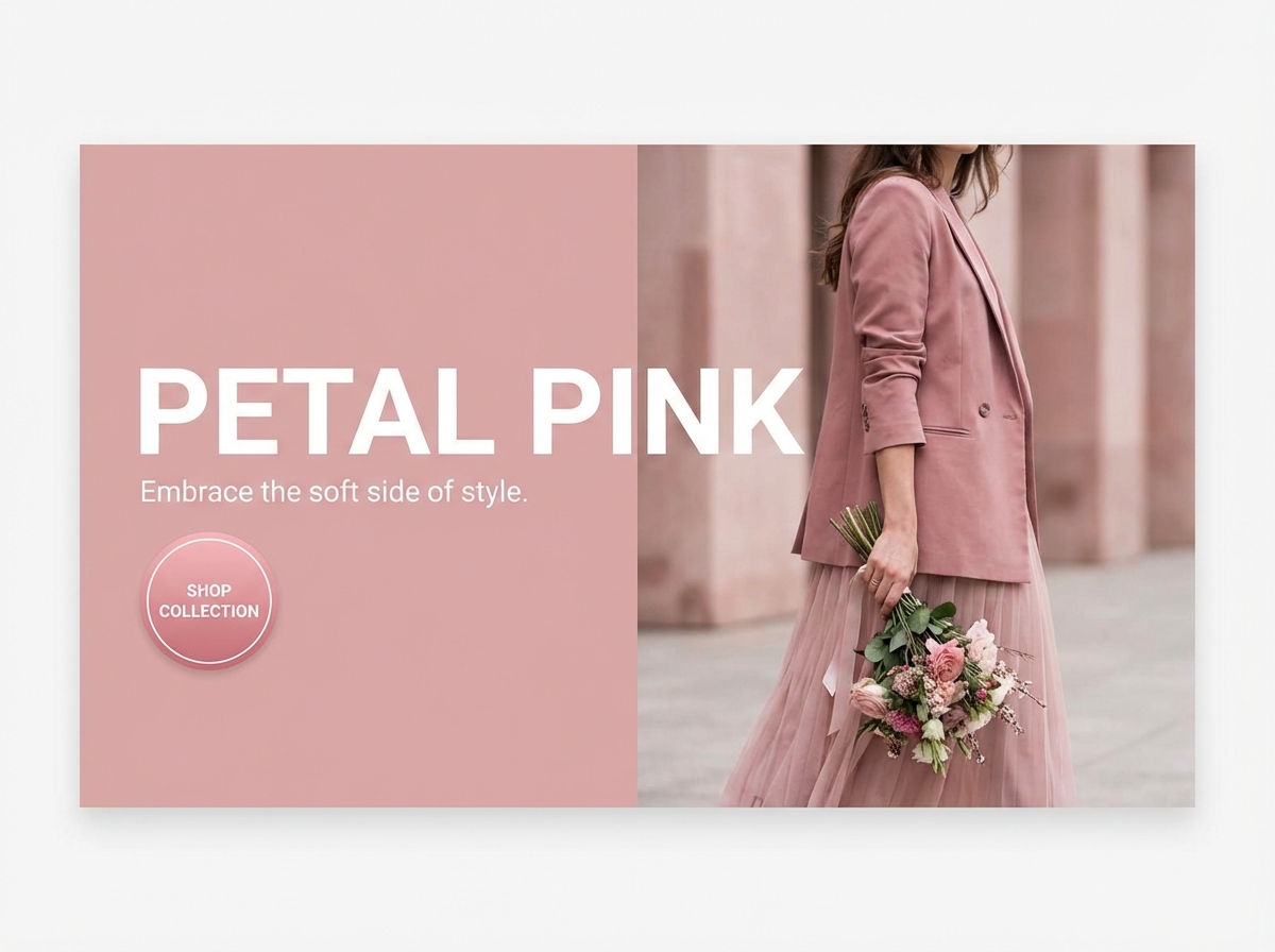 Unleash the Charm of Petal Pink Color website preview