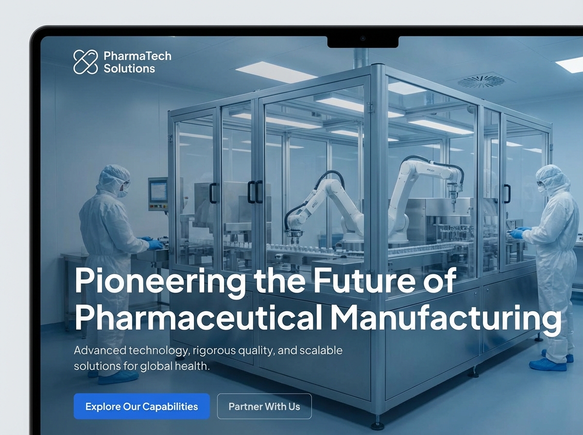 Streamline Operations with a Powerful Pharmaceutical Manufacturing Website Builder website preview