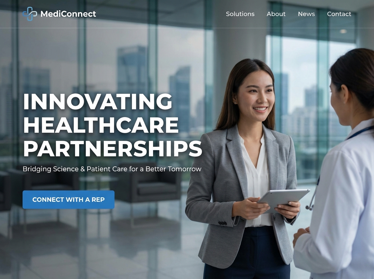 Build Your Professional Pharmaceutical Representative Website website preview