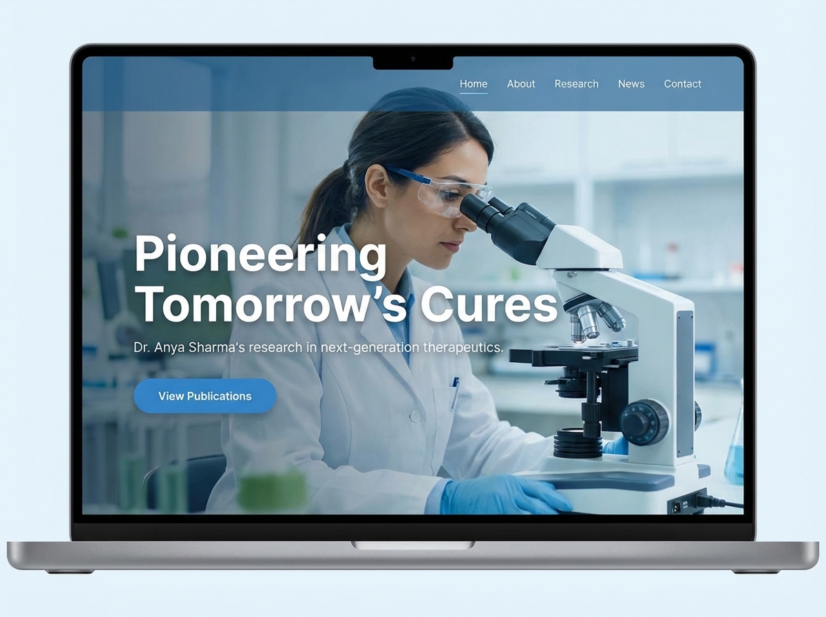 Build Your Professional Pharmaceutical Researcher Website website preview