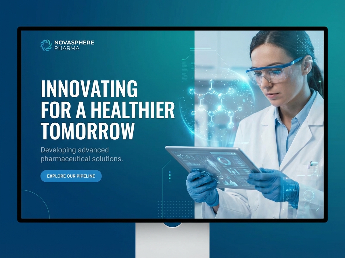 Build a Professional Pharmaceutical Website Easily website preview