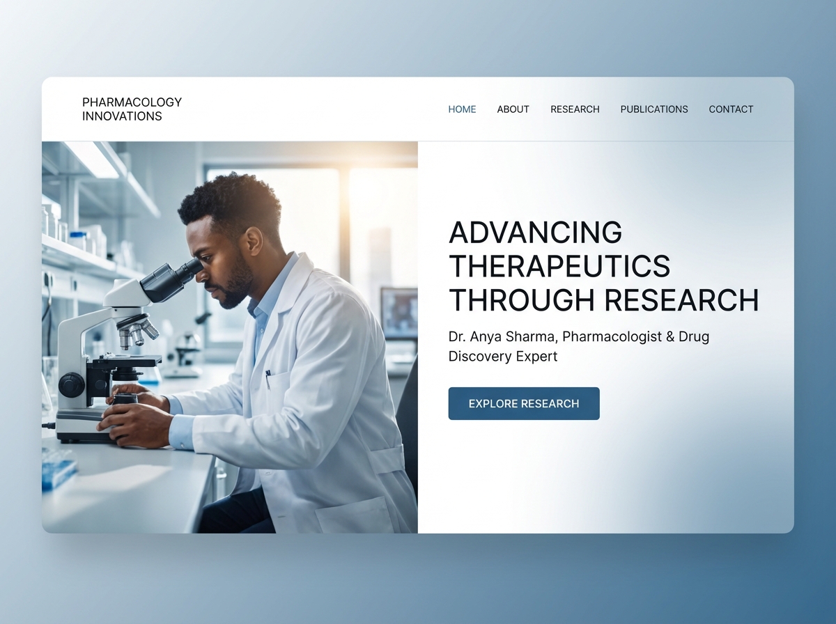 Build Your Professional Pharmacologist Website website preview