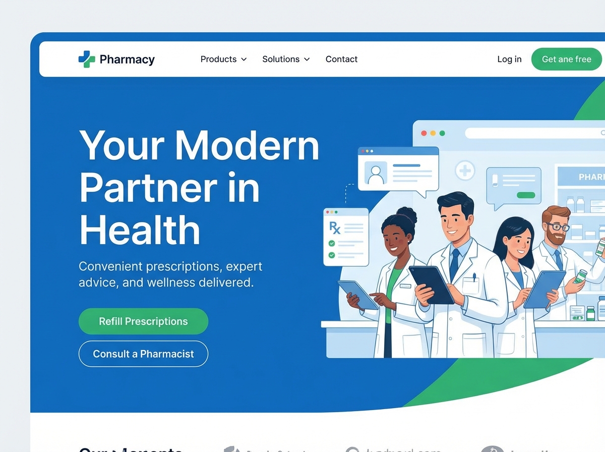 Build a High-Performing Website for Your Pharmacy Services website preview