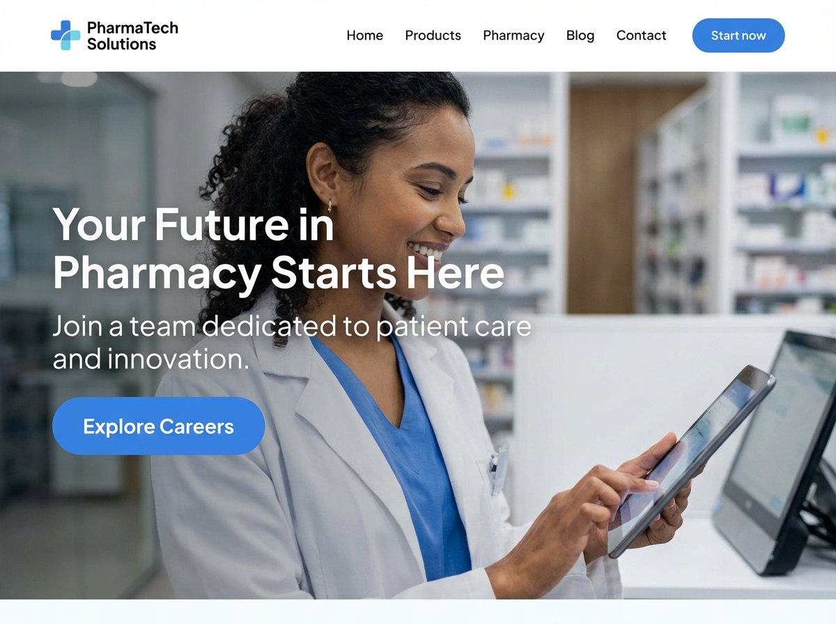 Build Your Professional Pharmacy Technician Website website preview