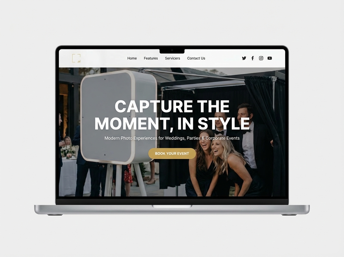 Launch Your Dream Photo Booth Business Website Today website preview