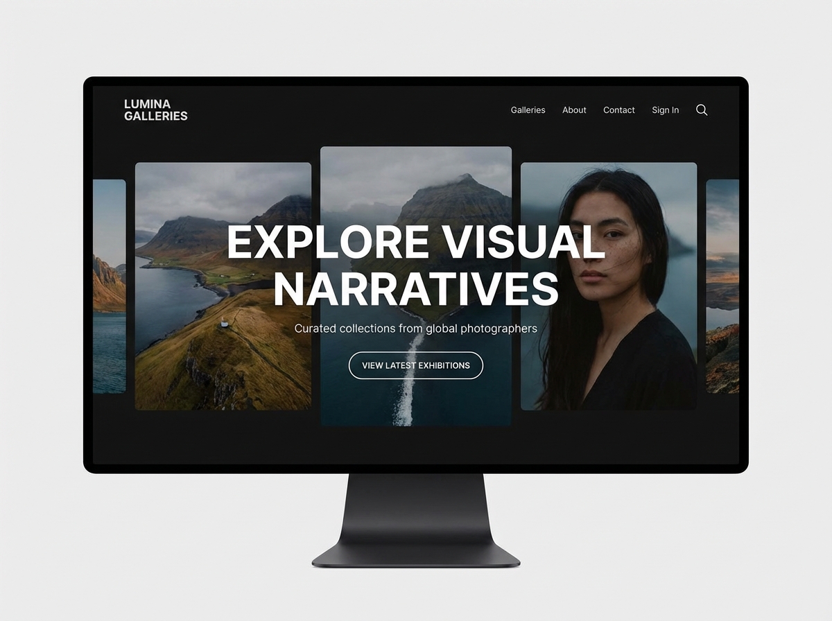 Stunning Photo Galleries: Showcase Your Art Digitally website preview