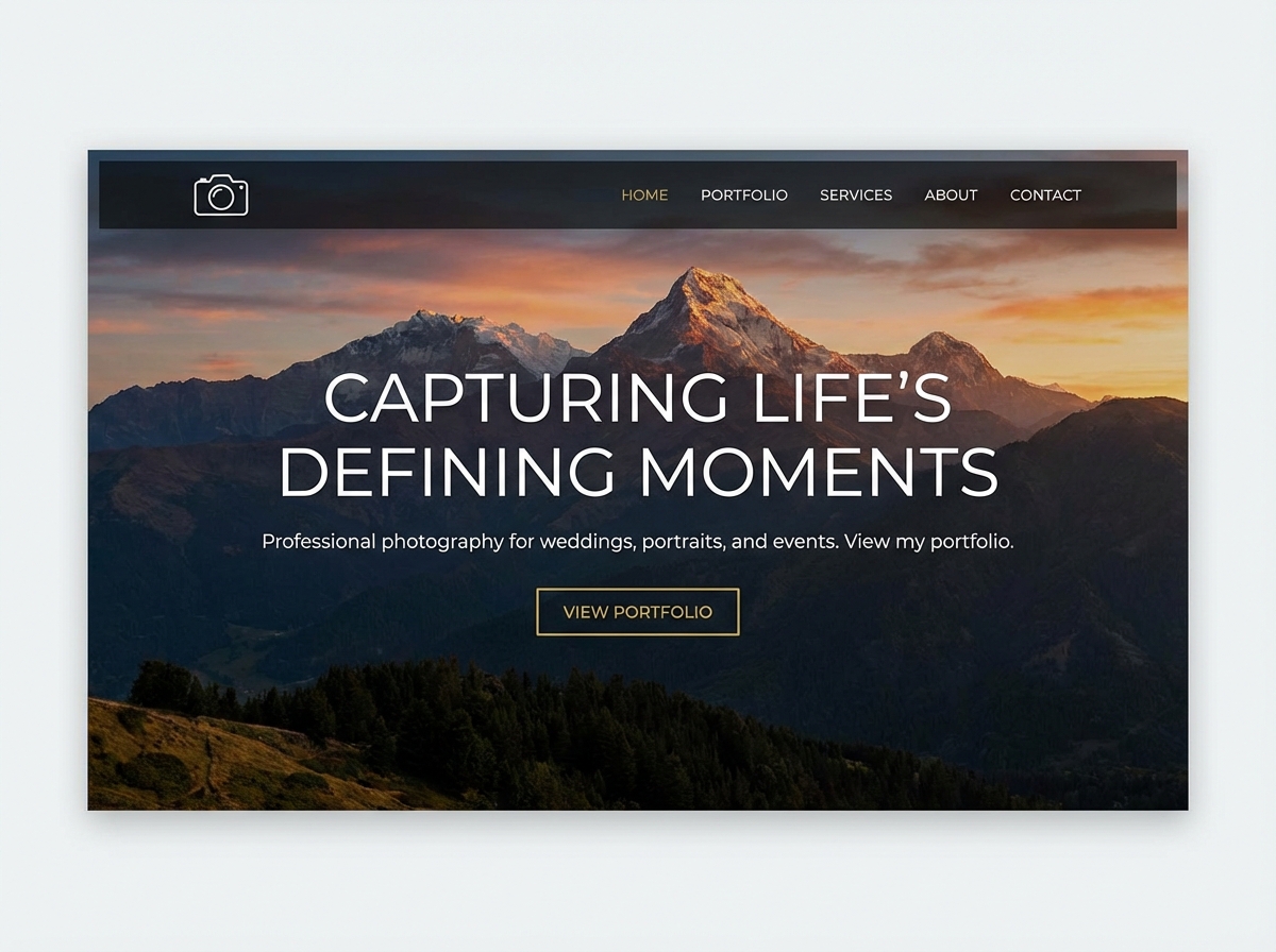 Build a Stunning Online Portfolio for Photographers Professional website preview