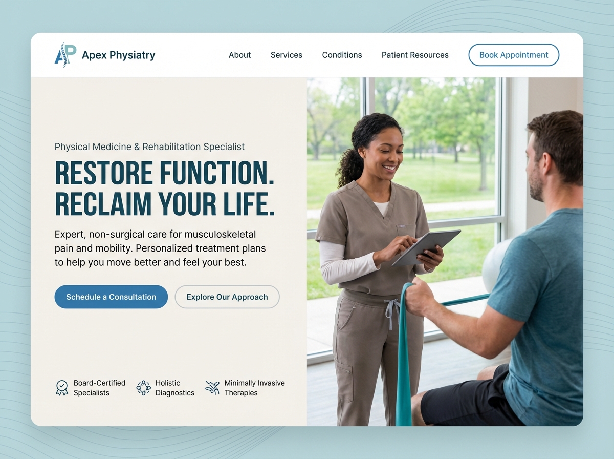 Build Your Premier Physical Medicine Specialist Website website preview