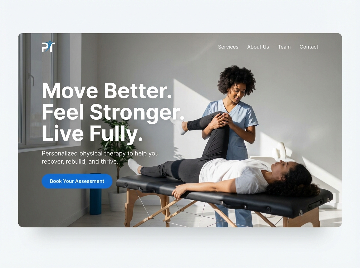 Build a High-Performing Website for Your Physical Therapy Services website preview
