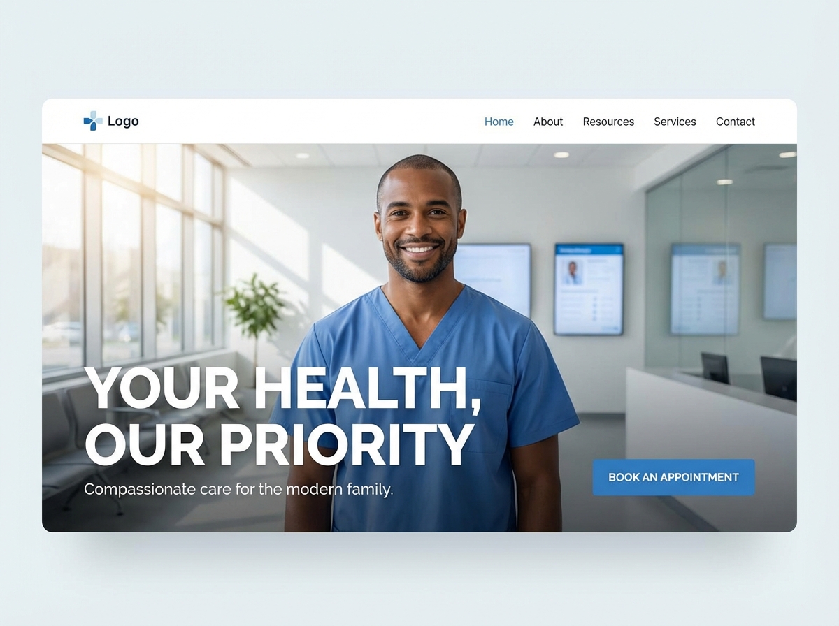 Build Your Professional Physician Website Today website preview