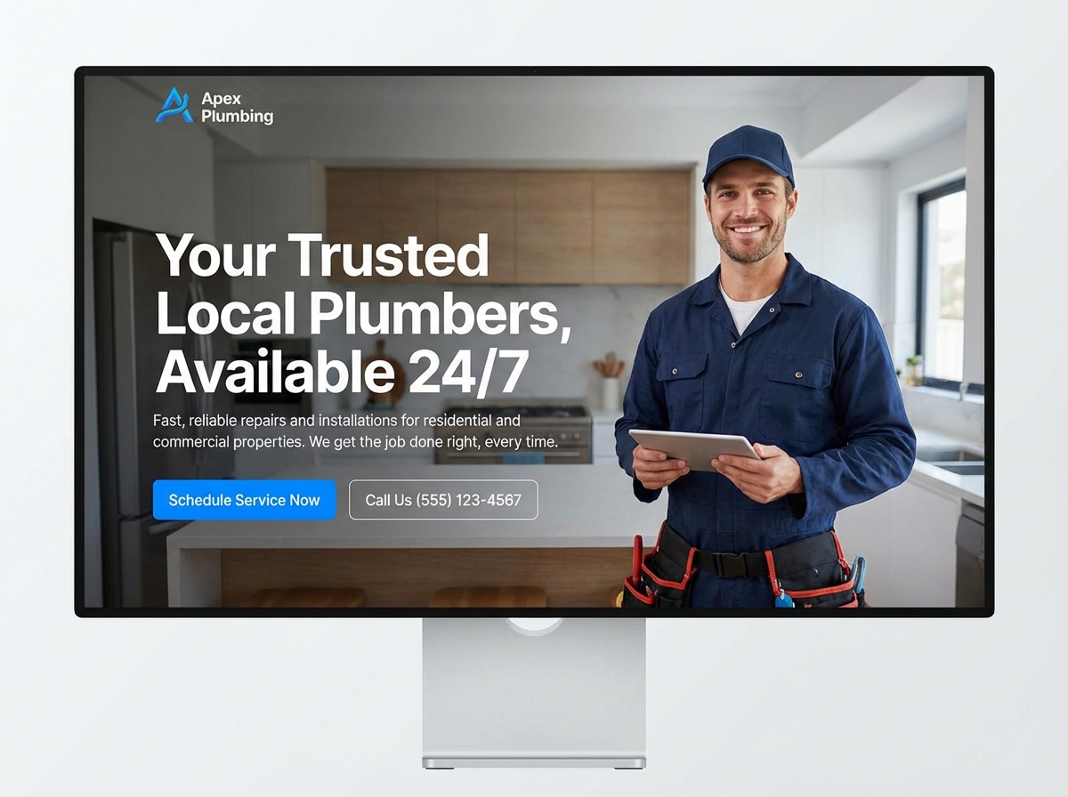 Build Your Professional Plumber Website in Minutes website preview