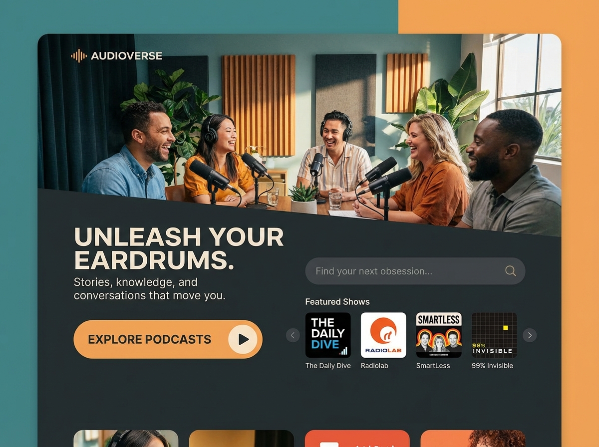 Launch Your Stunning Podcast Website with Grigora website preview