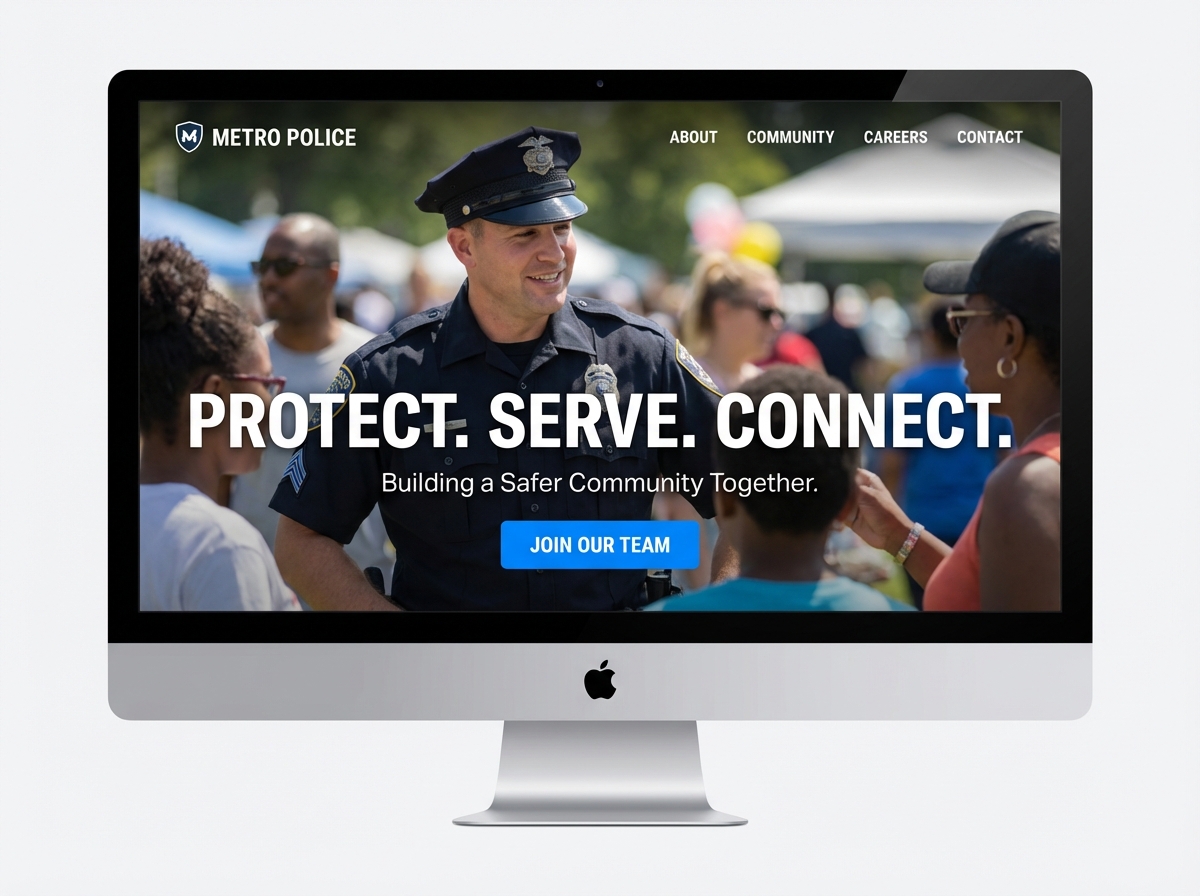 Create a Professional Online Presence for Every Police Officer website preview