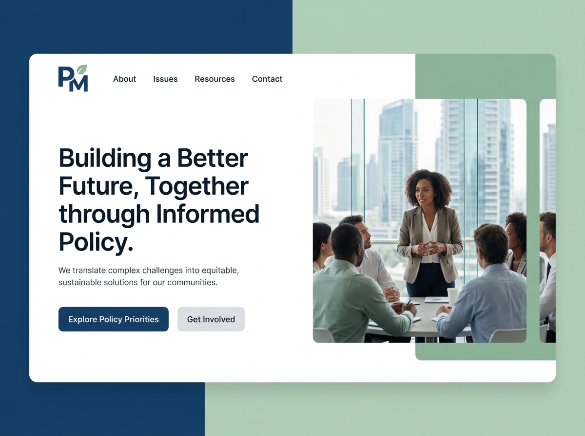Empower Your Influence: Build Your Policy Maker Website website preview
