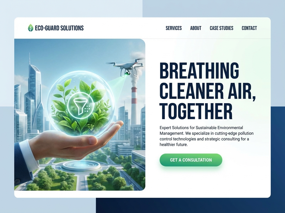 Build Your Authority as a Pollution Control Specialist website preview