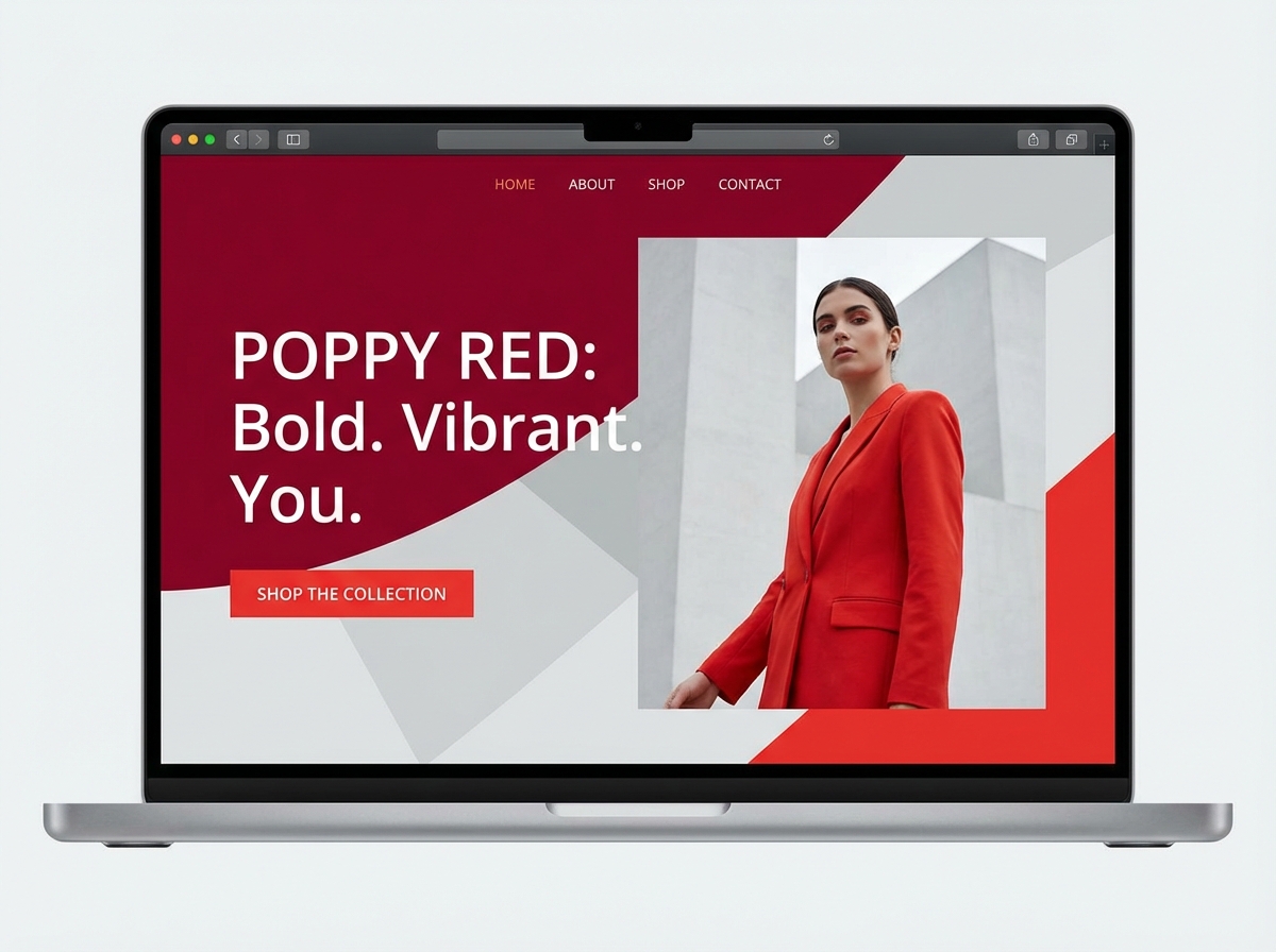 Unleash the Power of Poppy Red Color Online website preview