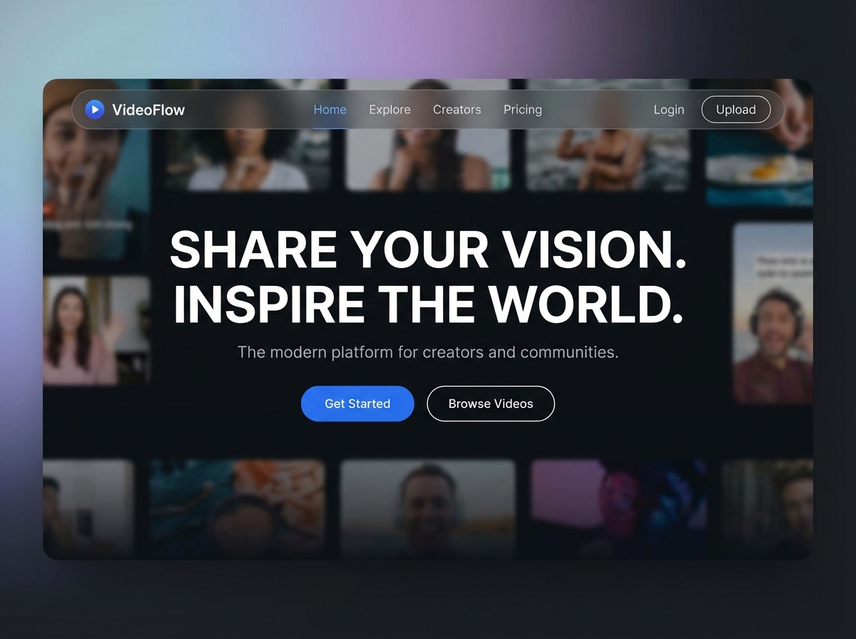 Build a stunning website for seamless video posting website preview