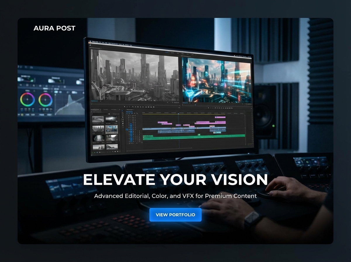 Build a Stunning Portfolio for Every Creative Postproduction Specialist website preview