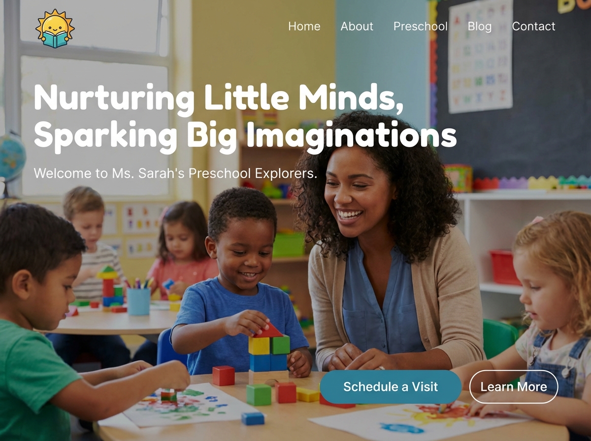 Build Your Professional Online Hub as a Professional Preschool Teacher website preview