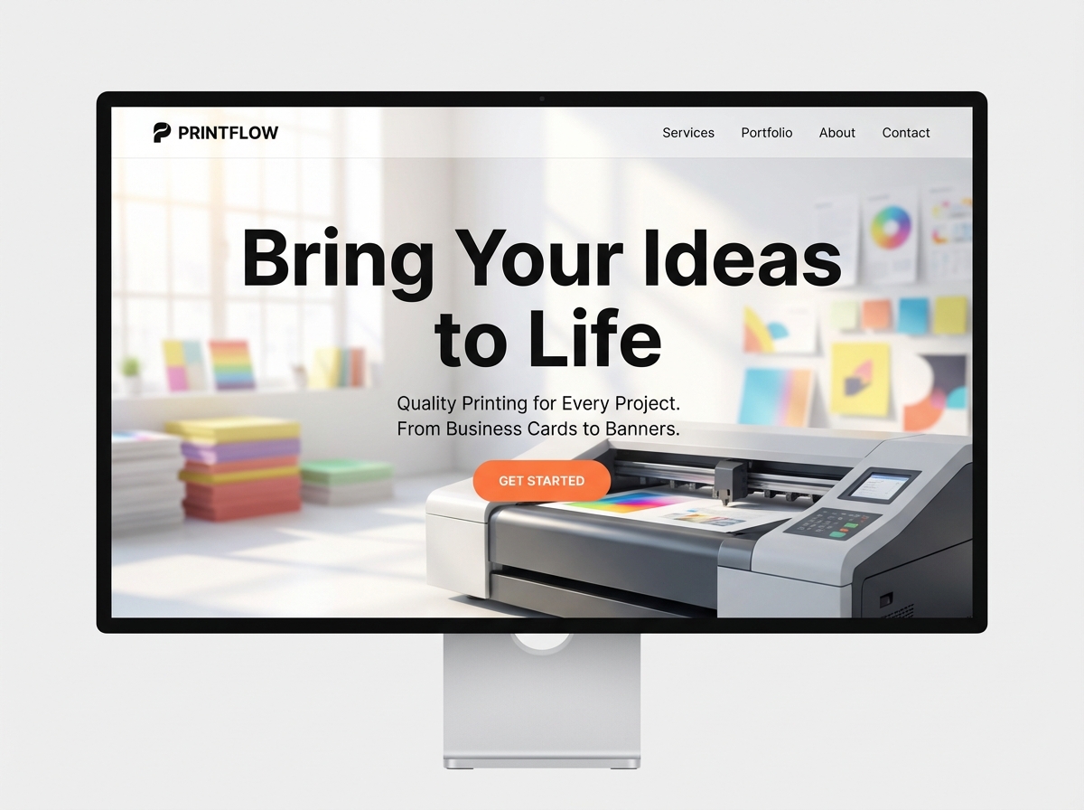 Build Your Print Shop Website with Grigora website preview