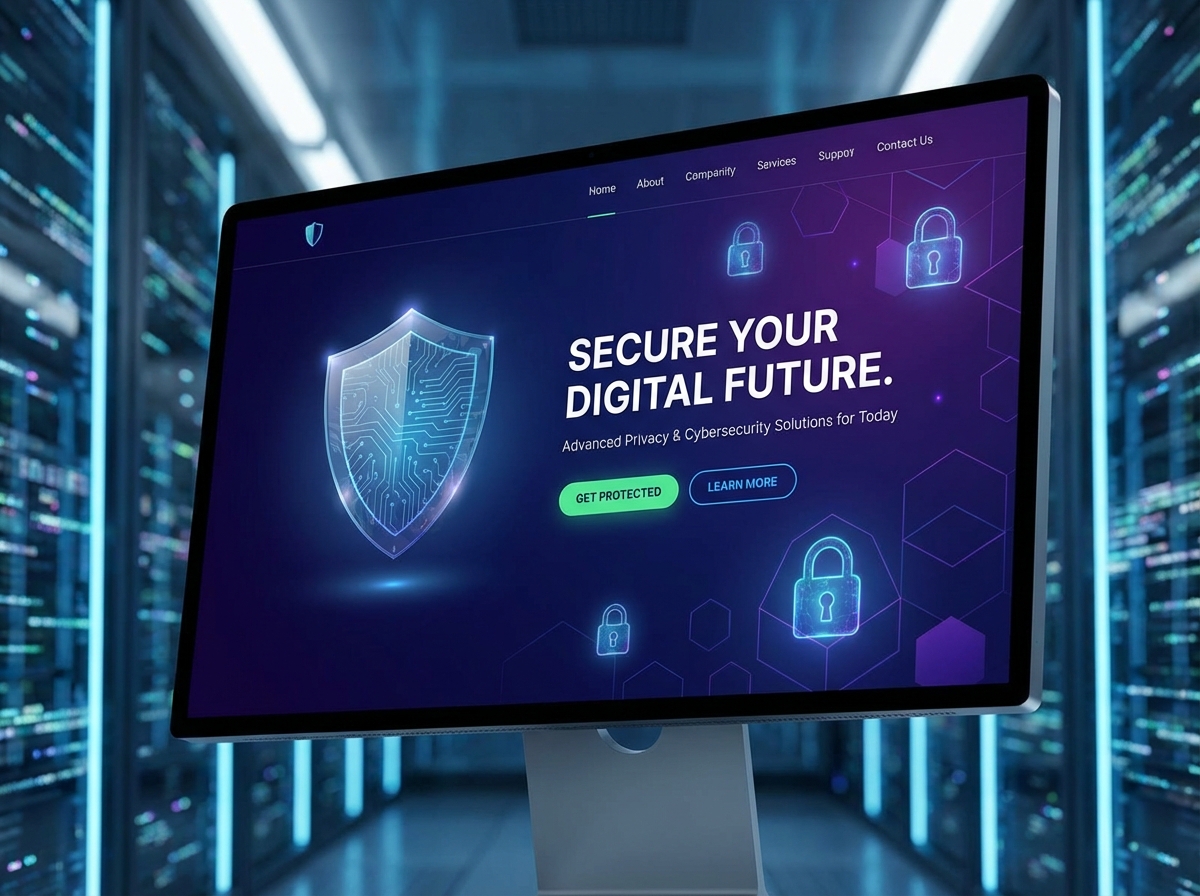 Build Secure Websites with Advanced Privacy & Cybersecurity website preview