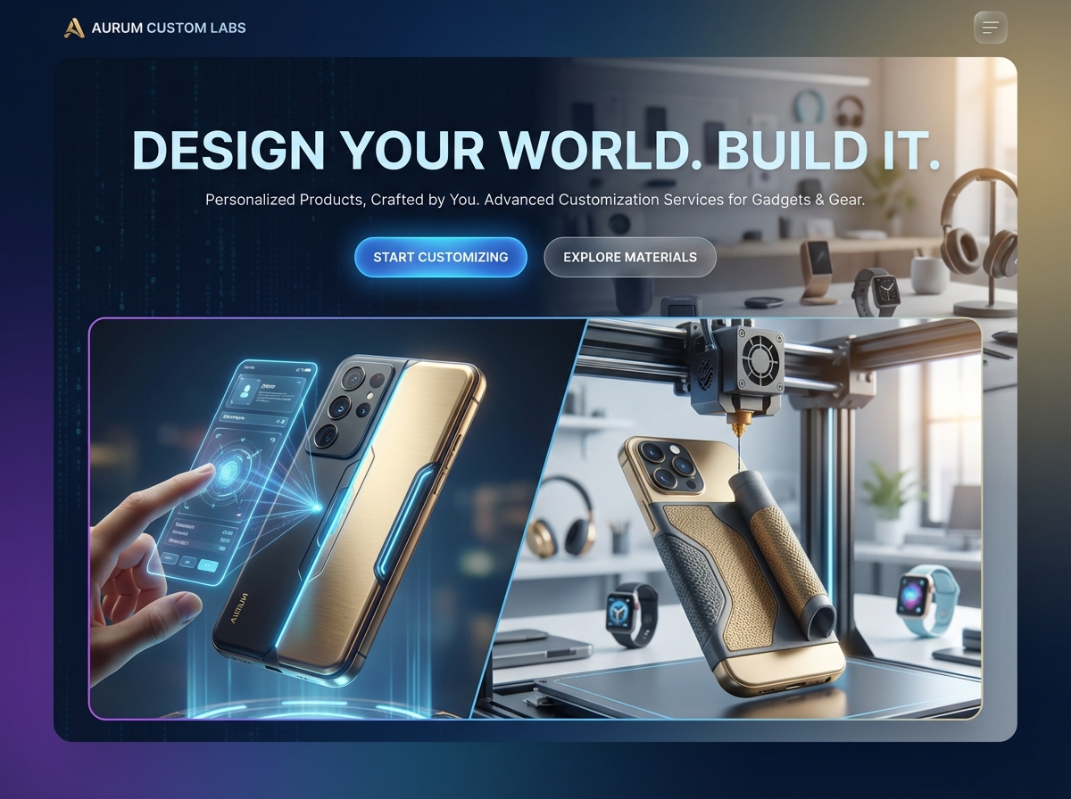 Build Your Dream with Effortless Product Customization Services website preview