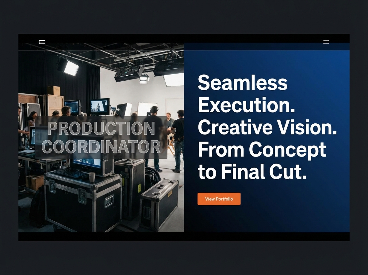 Build a Powerful Online Portfolio for Every Production Coordinator website preview