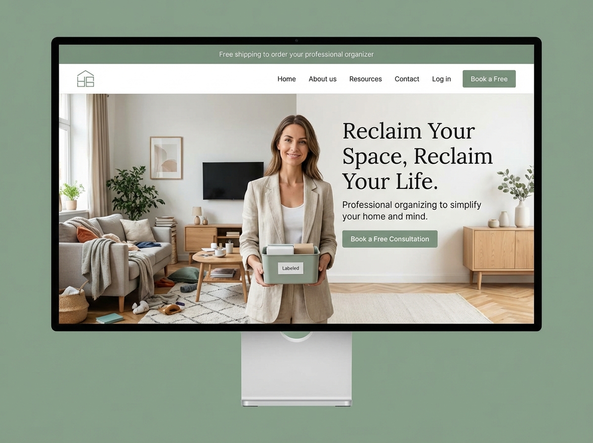 Build Your Dream Professional Organizer Website website preview