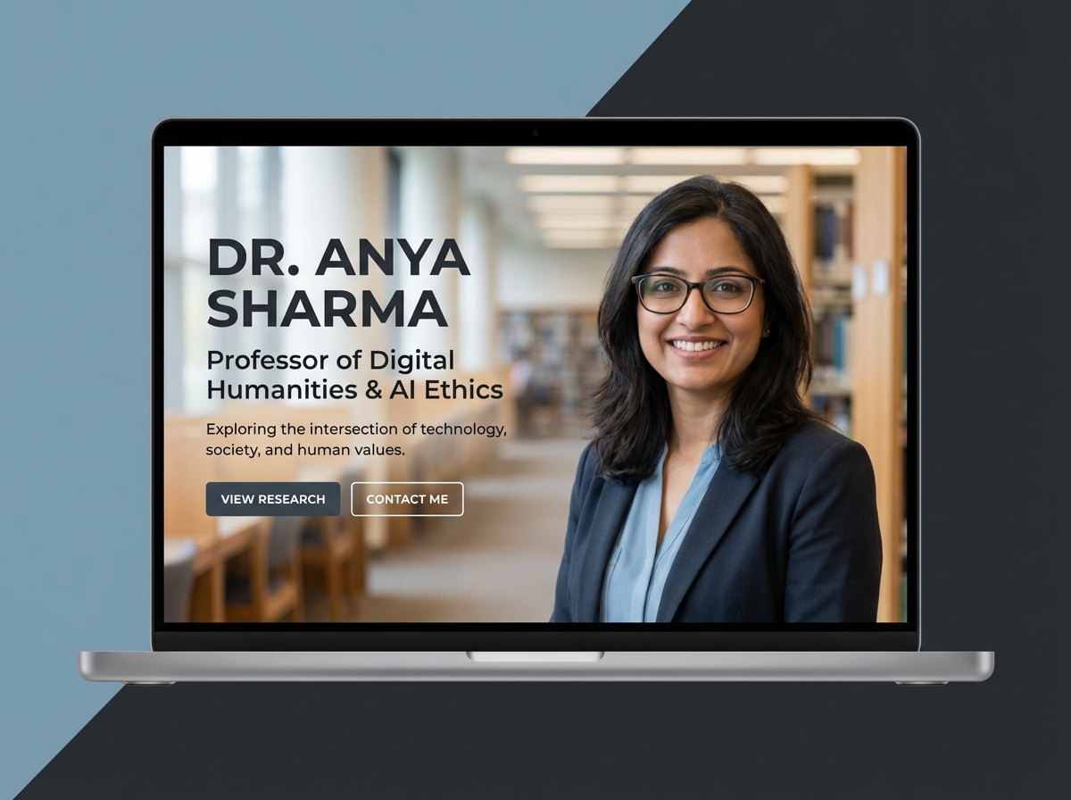 Build Your Professional Professor Website Today website preview