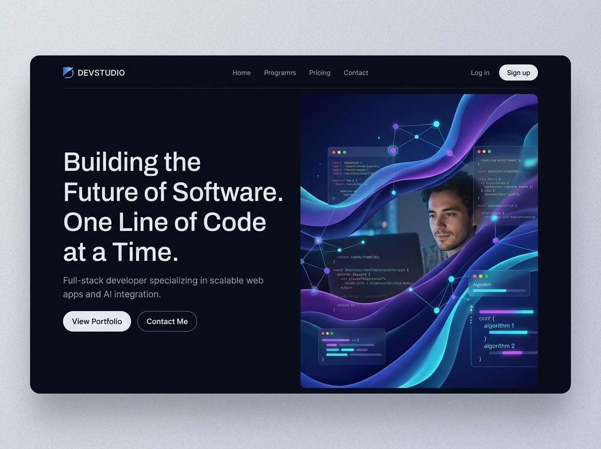 Build Your Powerful Programmer Portfolio Website website preview