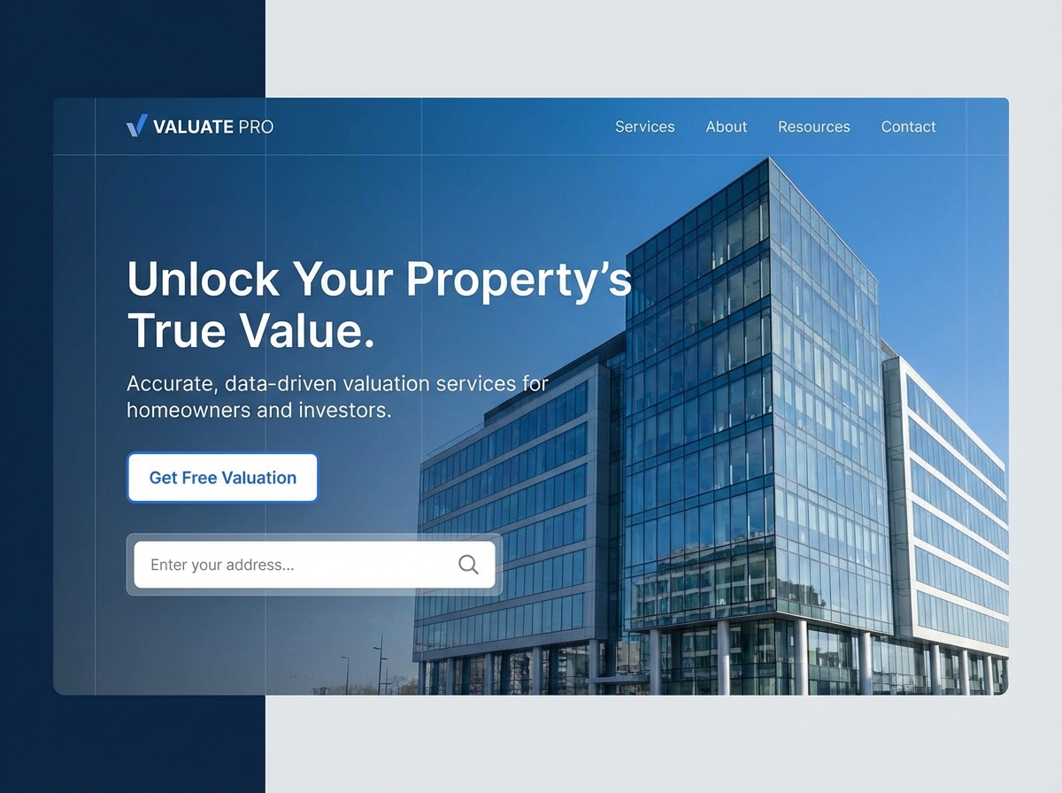 Build Your Authority with a Professional Property Valuation Website website preview