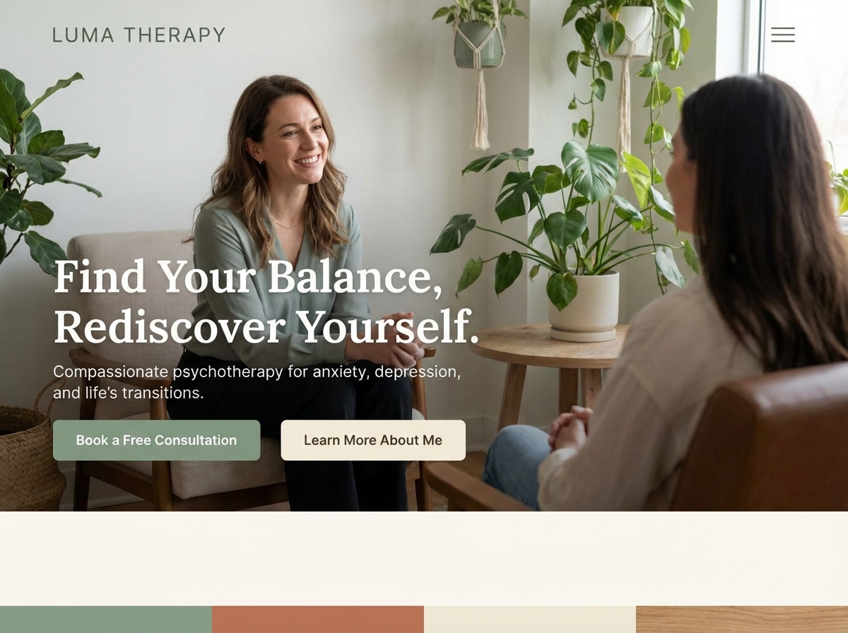 Build Your Therapy Practice's Online Presence with Grigora website preview