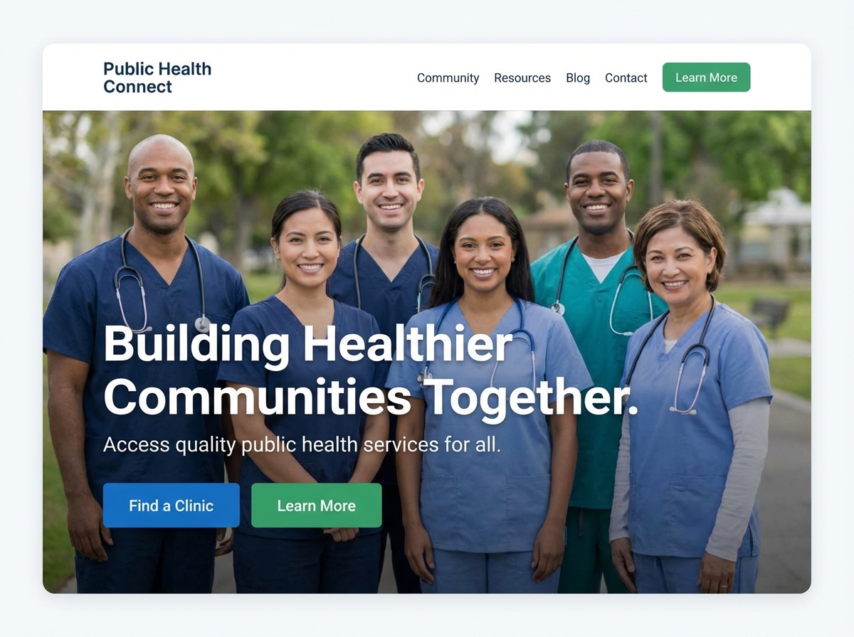 Build Essential Online Public Health Services Quickly website preview