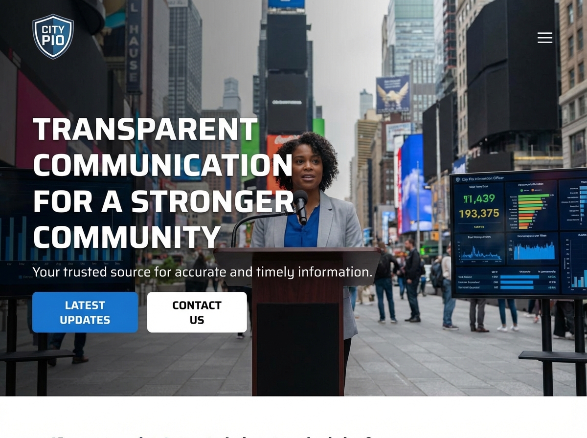 Build a Professional Public Information Officer Website website preview