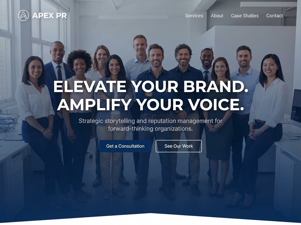 Build a Stellar Online Presence for Your Public Relations Consultancy website preview