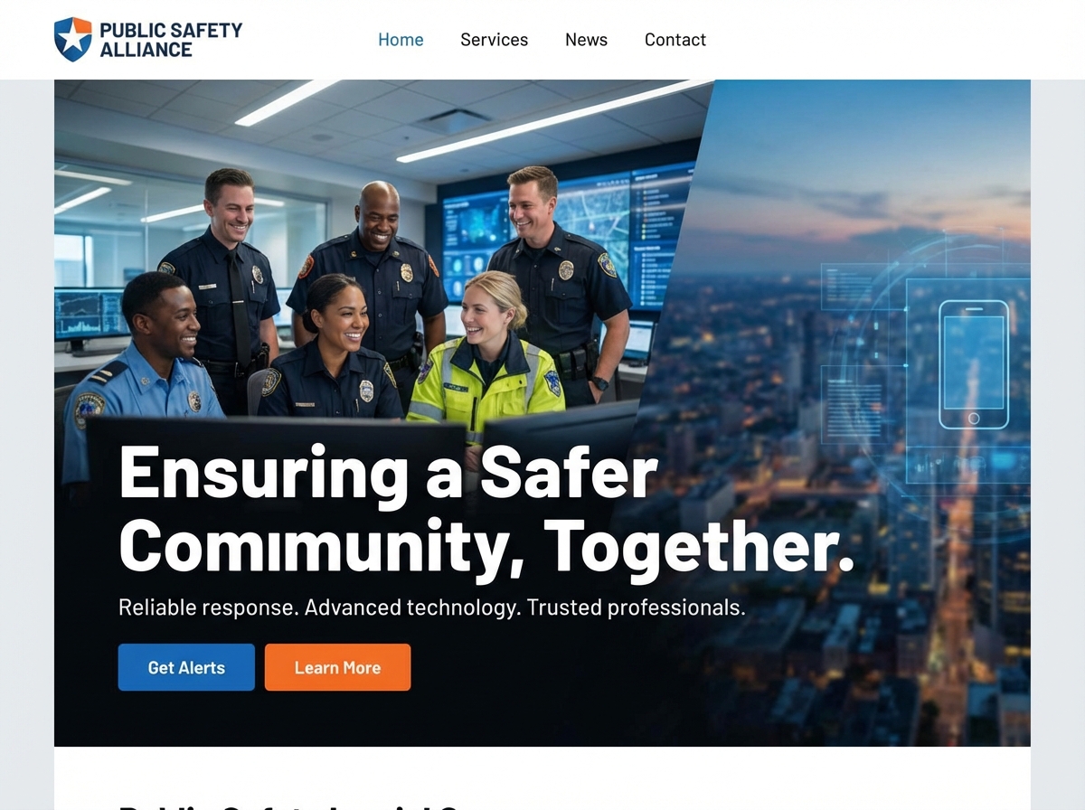 Build Secure, Informative Public Safety Websites website preview