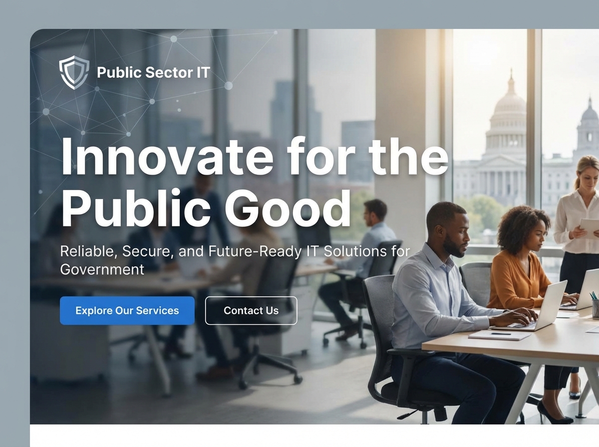 Build Secure & Compliant Public Sector IT Websites website preview