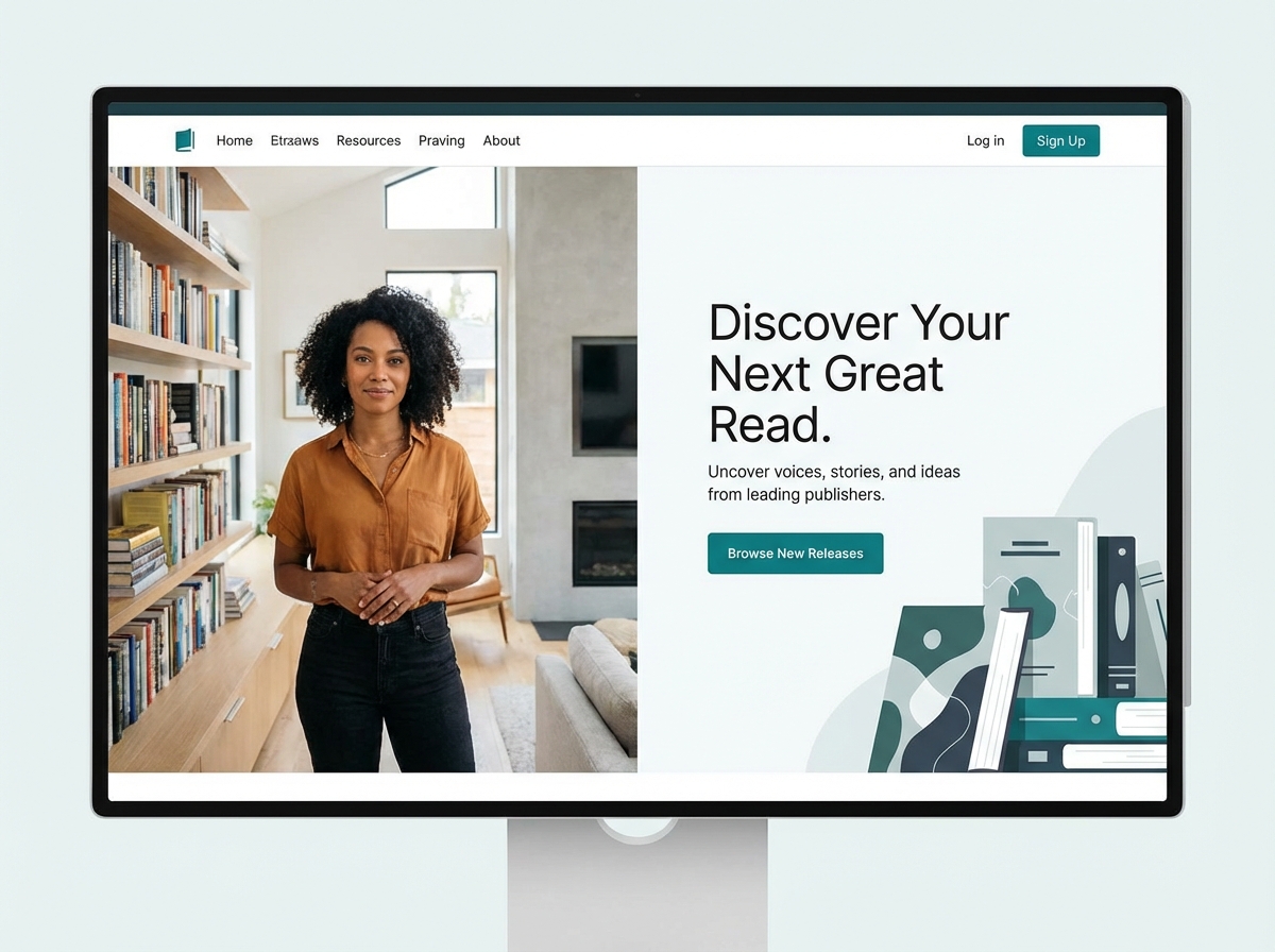 Launch Your Next Bestseller with a Powerful Publishing Website Builder website preview