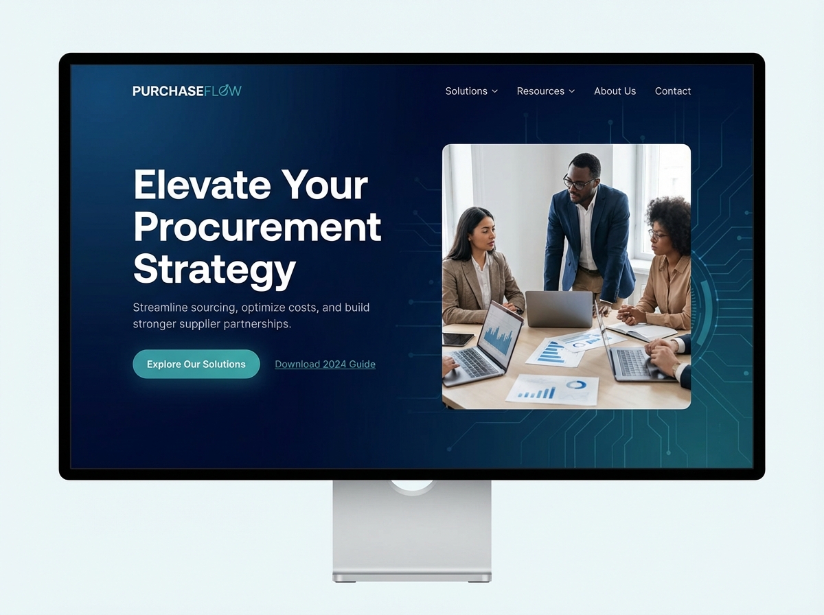 Build a Powerful Website for Every Purchasing Manager website preview