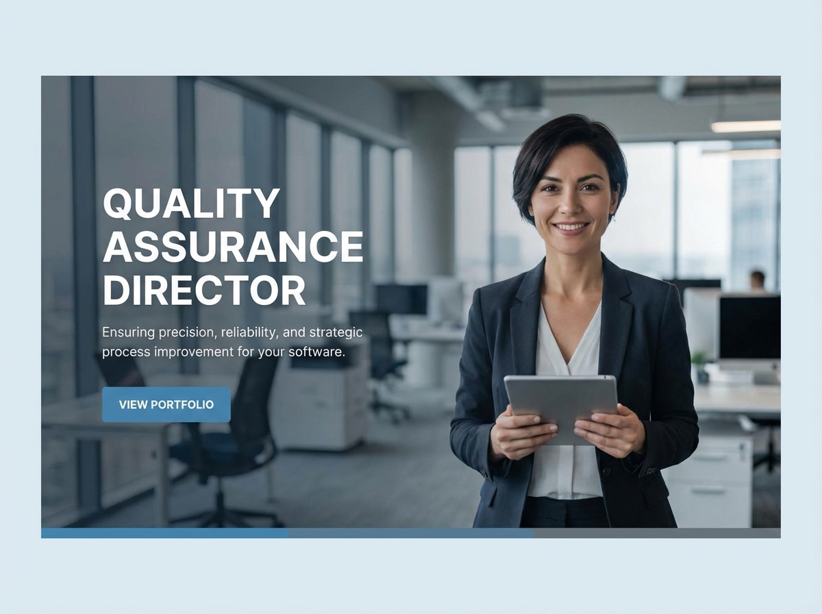Build Your Professional Quality Assurance Director Portfolio website preview