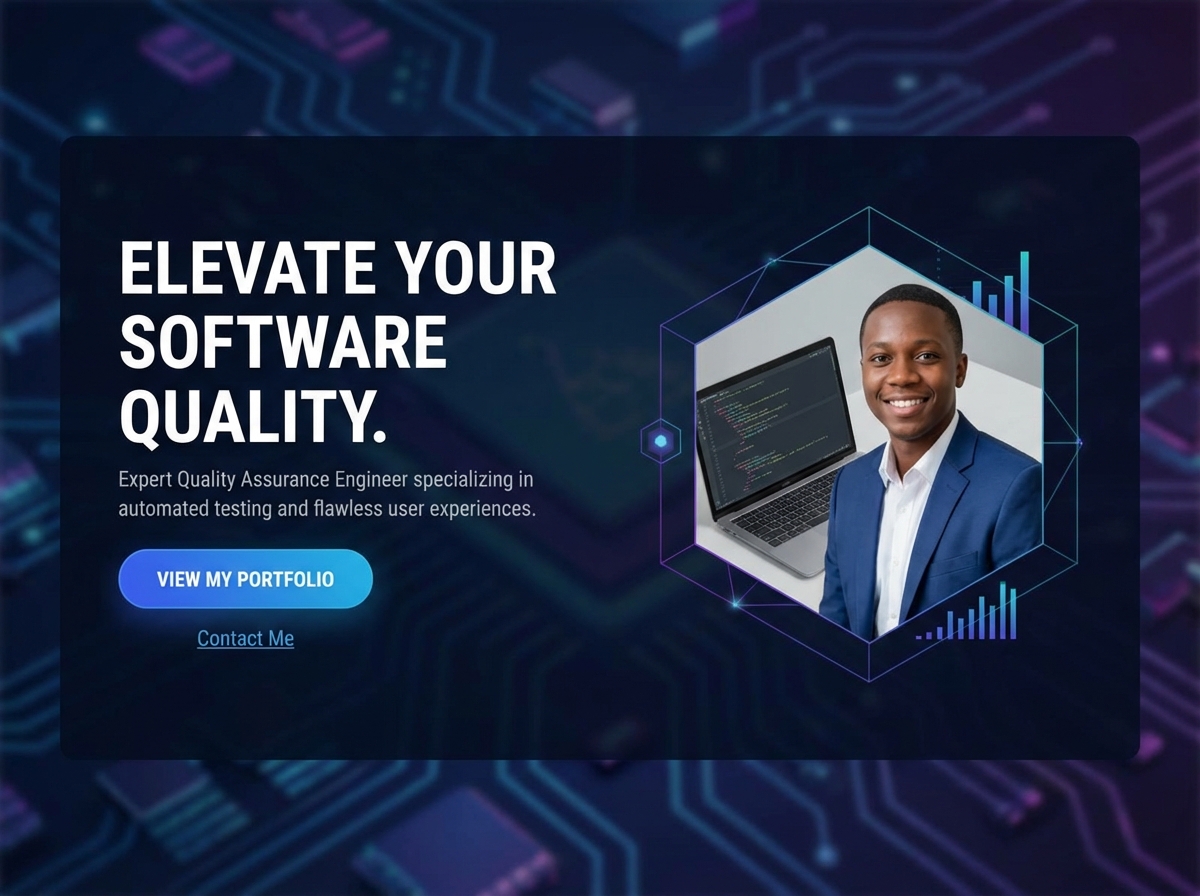 Showcase Your Expertise with a Professional QA Engineer Portfolio website preview