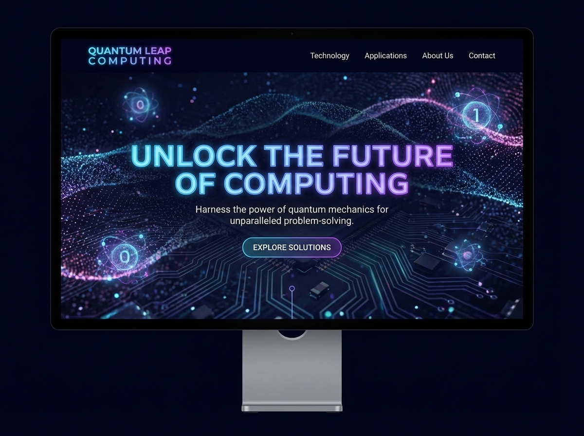 Build Your Quantum Future with Grigora's Website Builder website preview