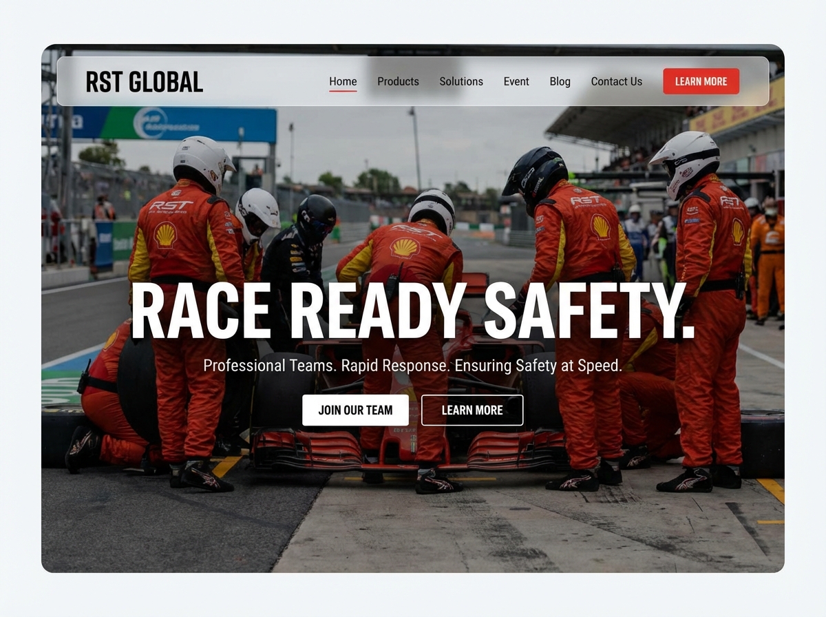 Build Your Race Safety Team Website Easily website preview