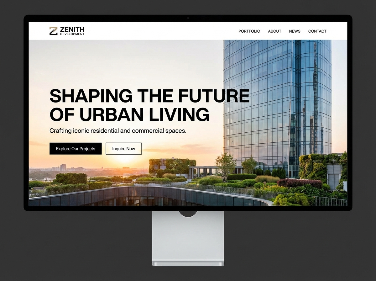 Build Your Vision with a Seamless Real Estate Developer Website Builder website preview