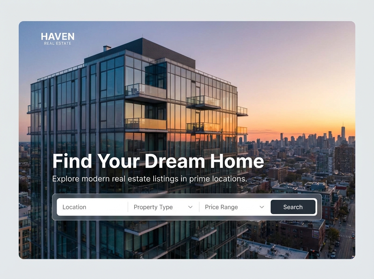 Build a Stunning Website for Your Real Estate Listings website preview