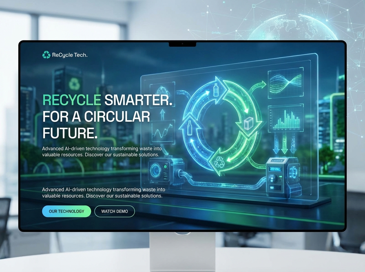 Build a Future-Forward Website for Your AI Recycling Technology website preview